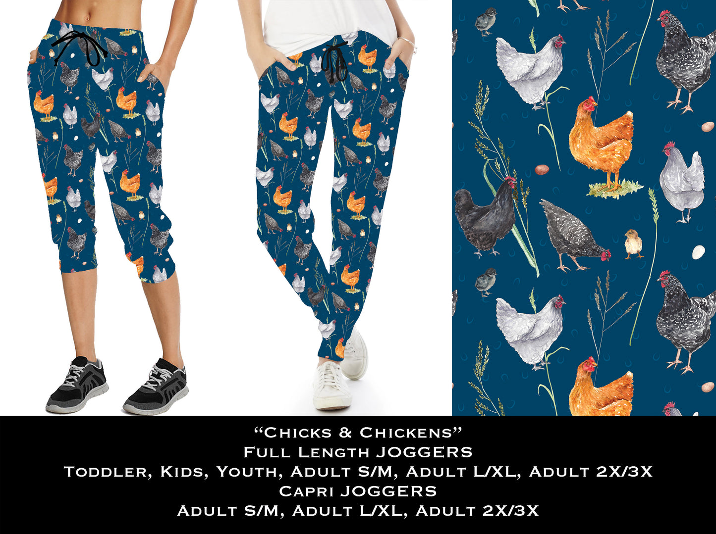 Chicks & Chickens - Full & Capri Joggers