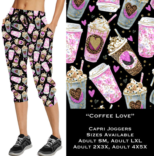 Coffee Love - Capri Joggers