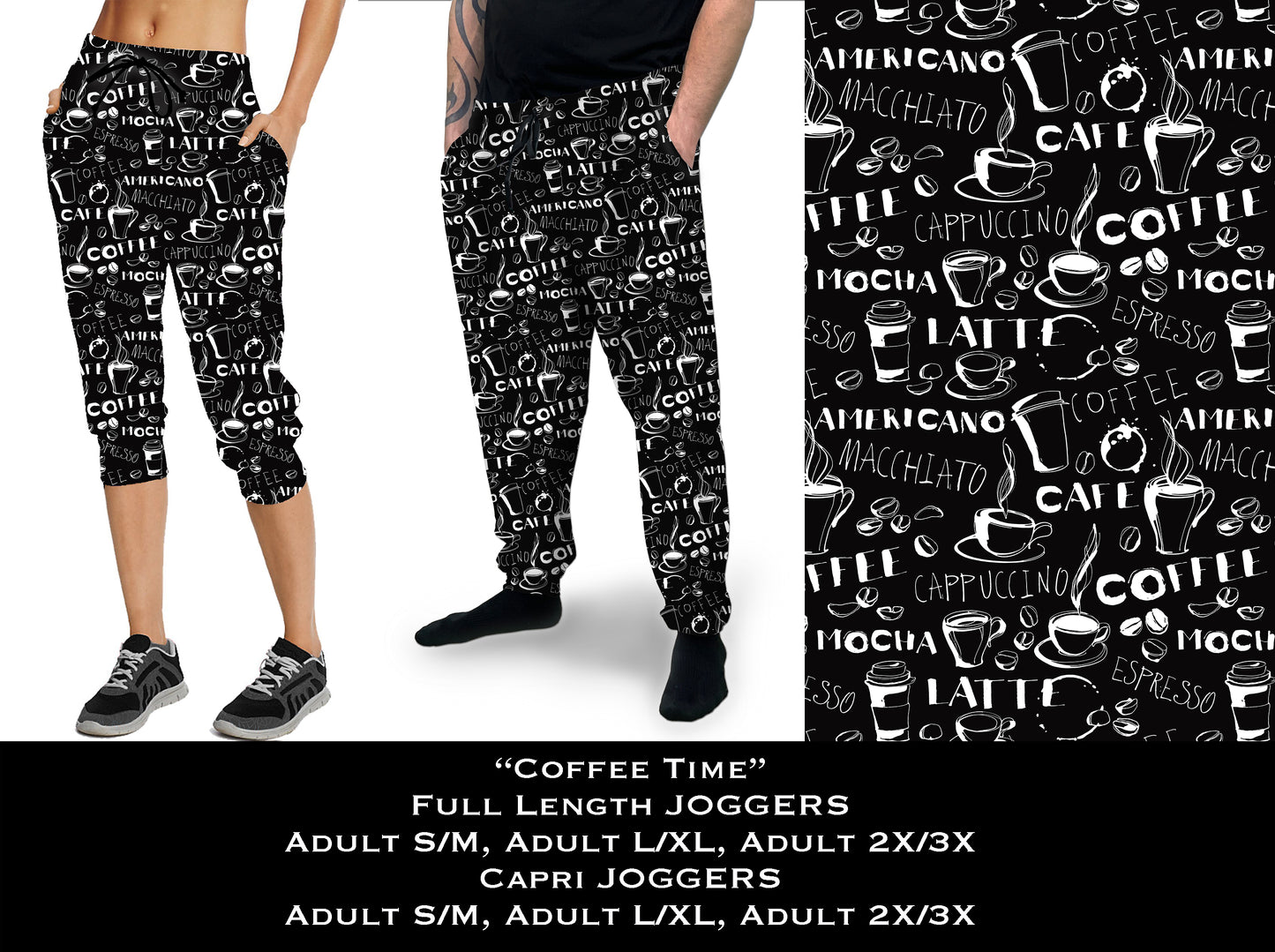 Coffee Time - Full & Capri Joggers