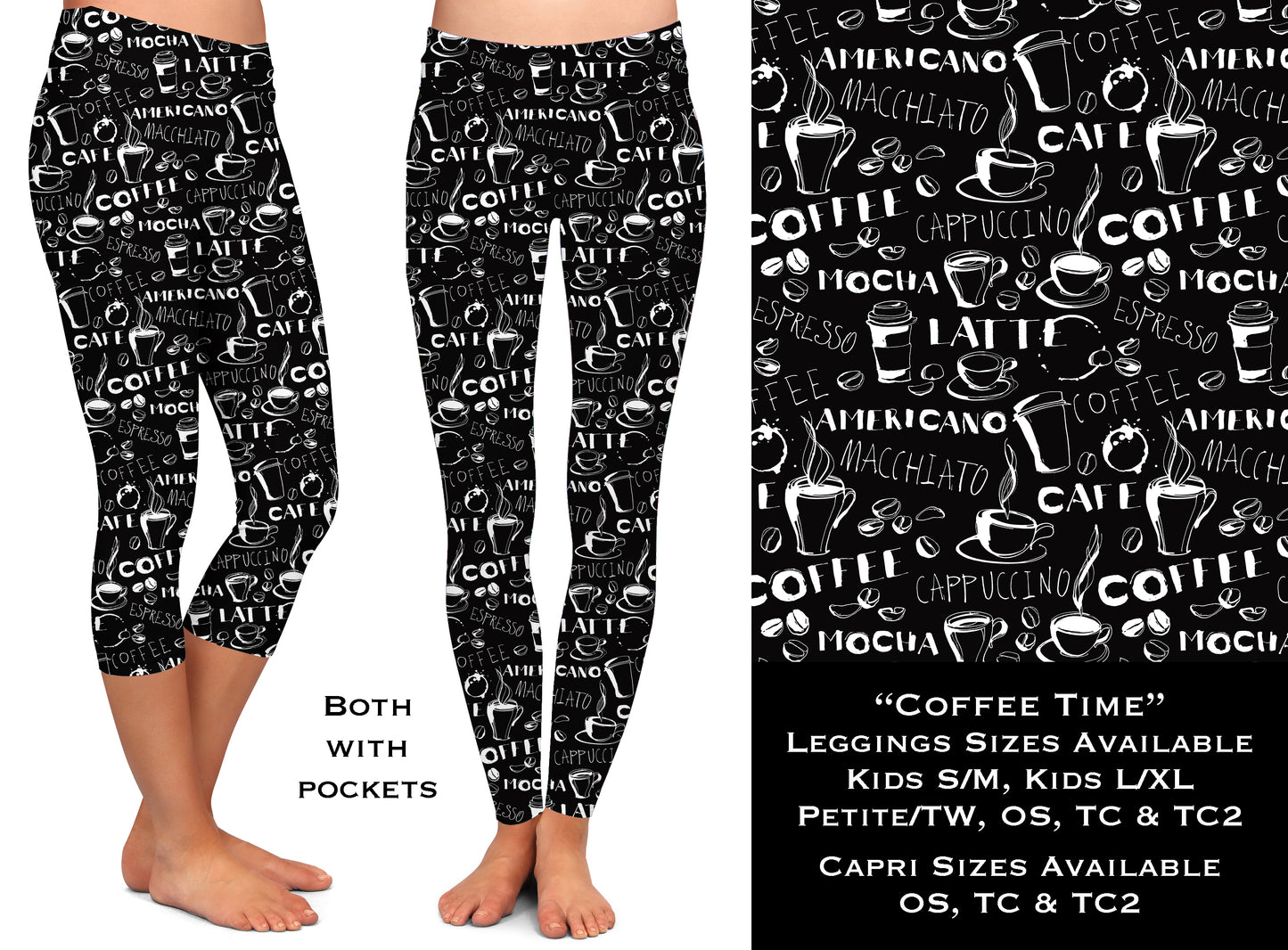 Coffee Time - Leggings & Capris