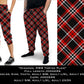 Diagonal RWB Tartan Plaid - Full & Capri Joggers