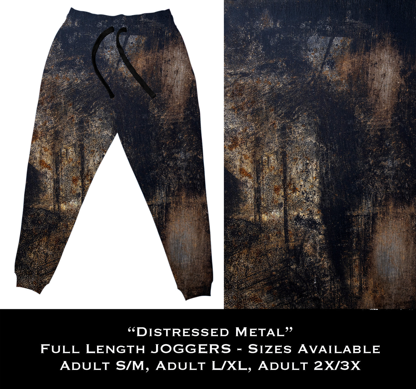 Distressed Metal - Full & Capri Joggers