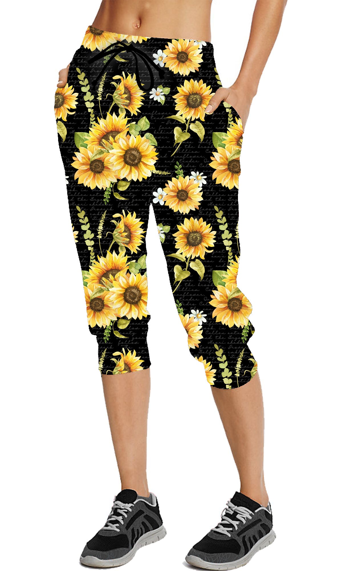 Enchanged Sunflowers - Full & Capri Joggers