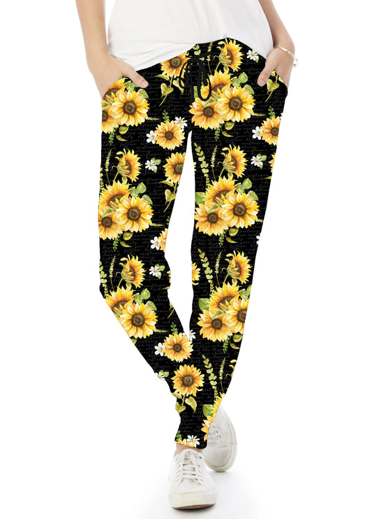 Enchanged Sunflowers - Full & Capri Joggers