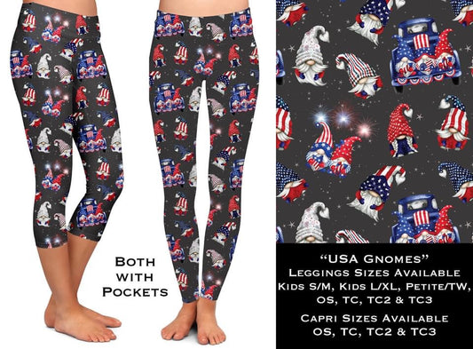 USA Gnomes Leggings & Capris