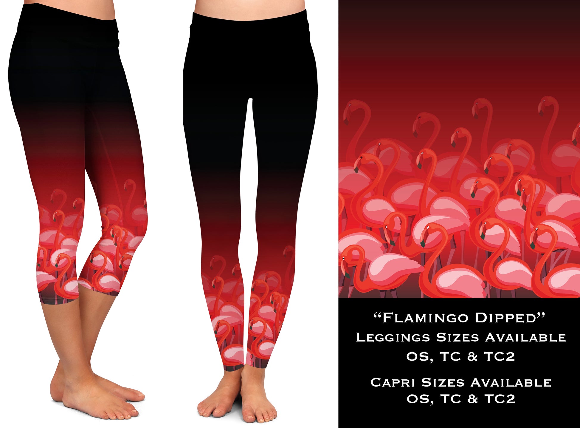 Flamingo Dipped - Leggings & Capris – Warehouse