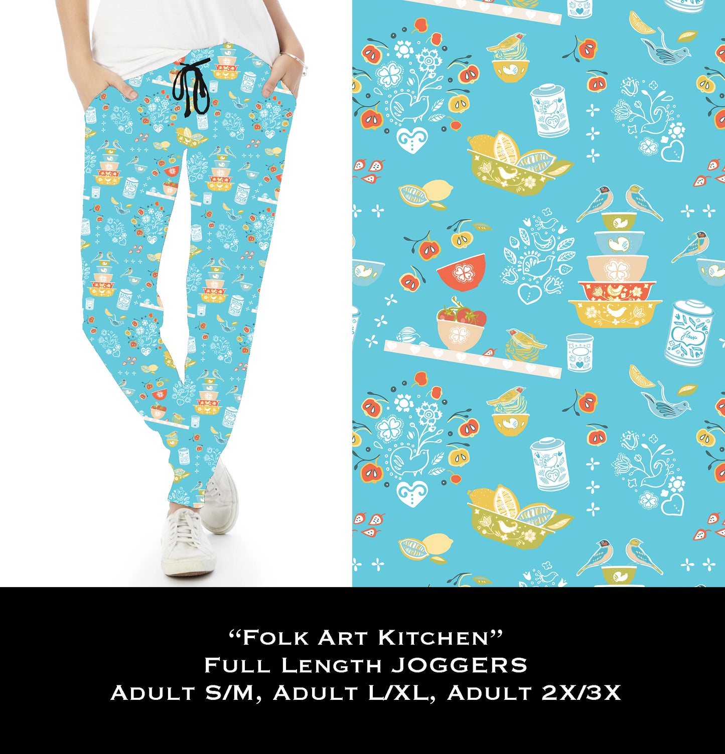 Folk Art Kitchen - Full Joggers