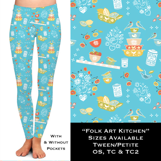 Folk Art Kitchen - Leggings