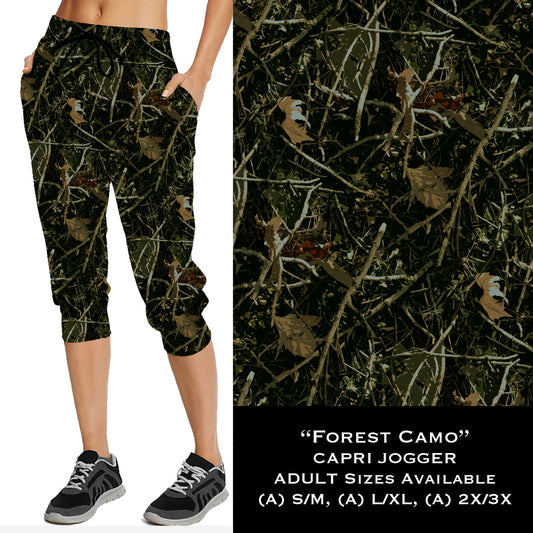 Forrest Camo - Capri Joggers