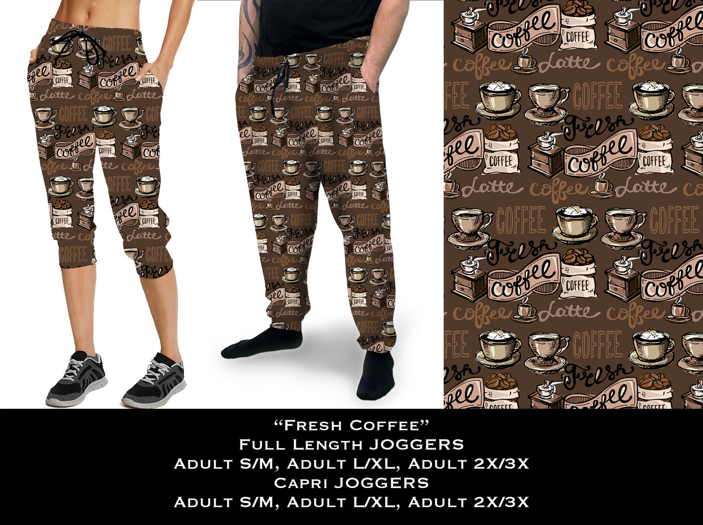 Fresh Coffee - Full & Capri Joggers