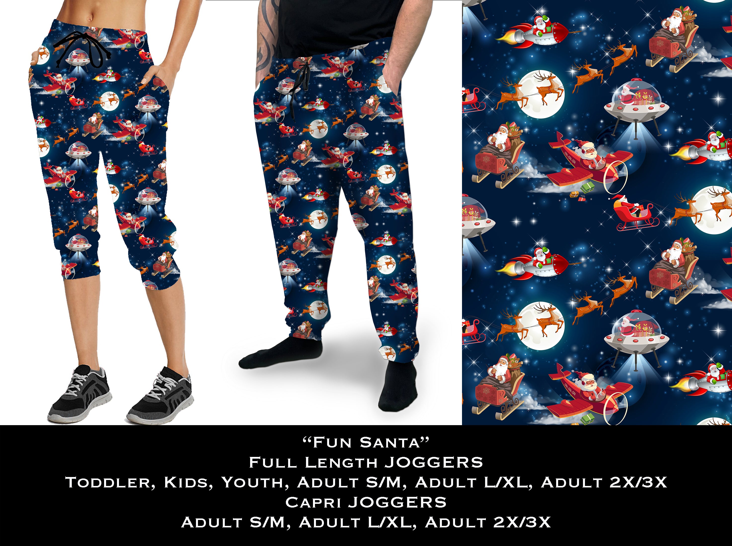 Santa joggers best sale