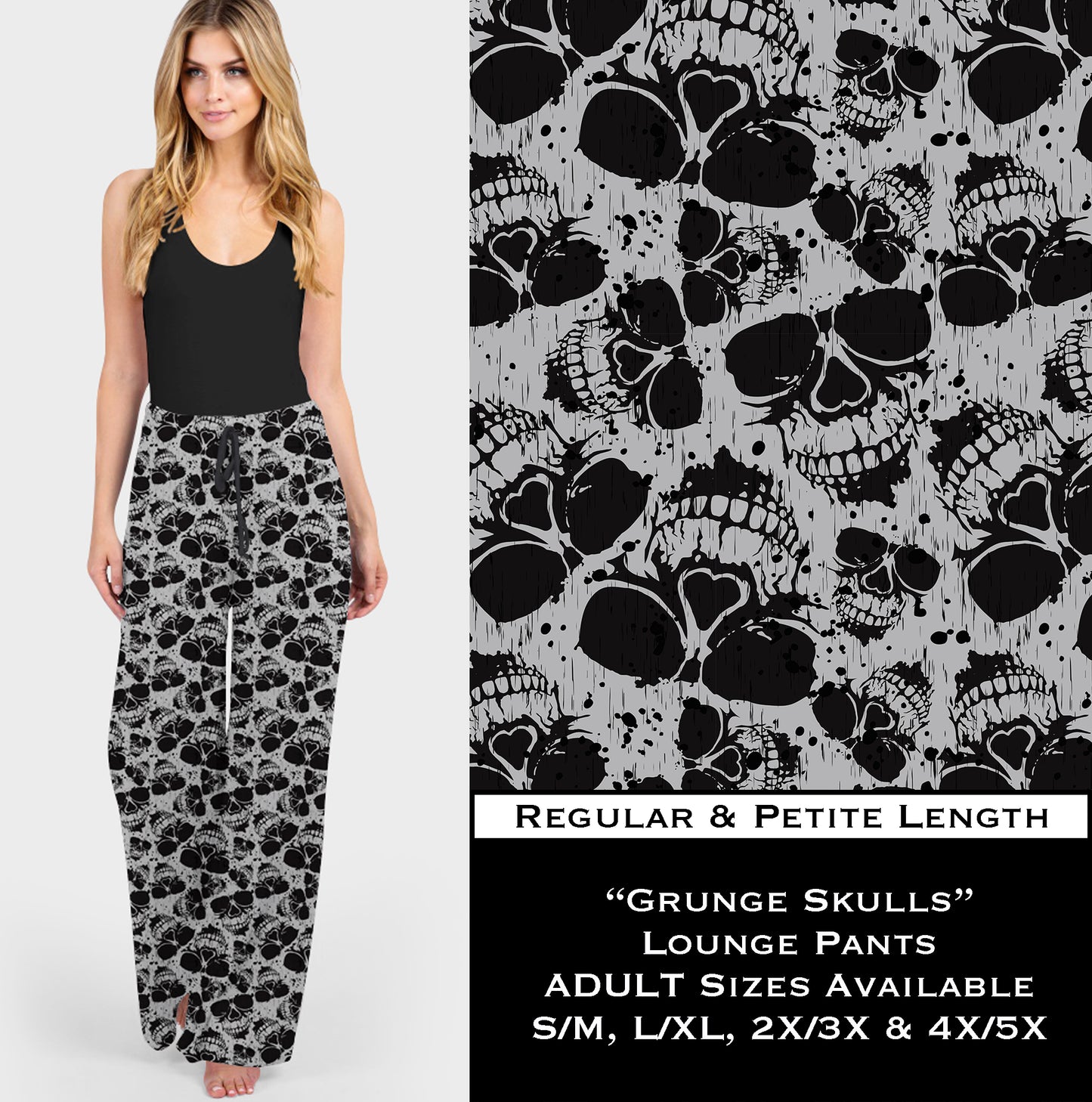 Grunge Skulls - Lounge Pants