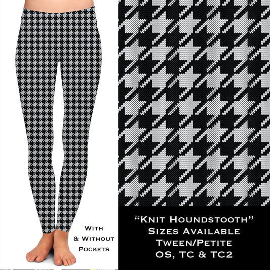 Knit Houndstooth - Legging & Capri