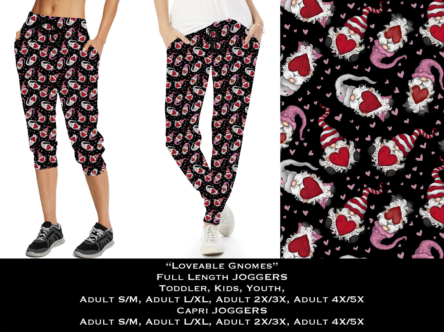 Loveable Gnomes - Full & Capri Joggers