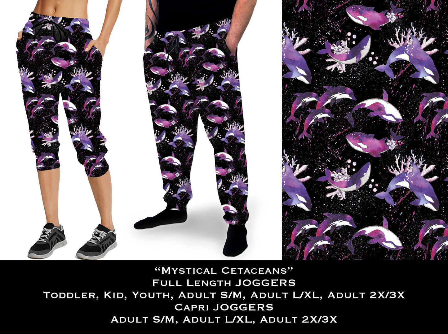 Mystical Cetaceans - Full & Capri Joggers