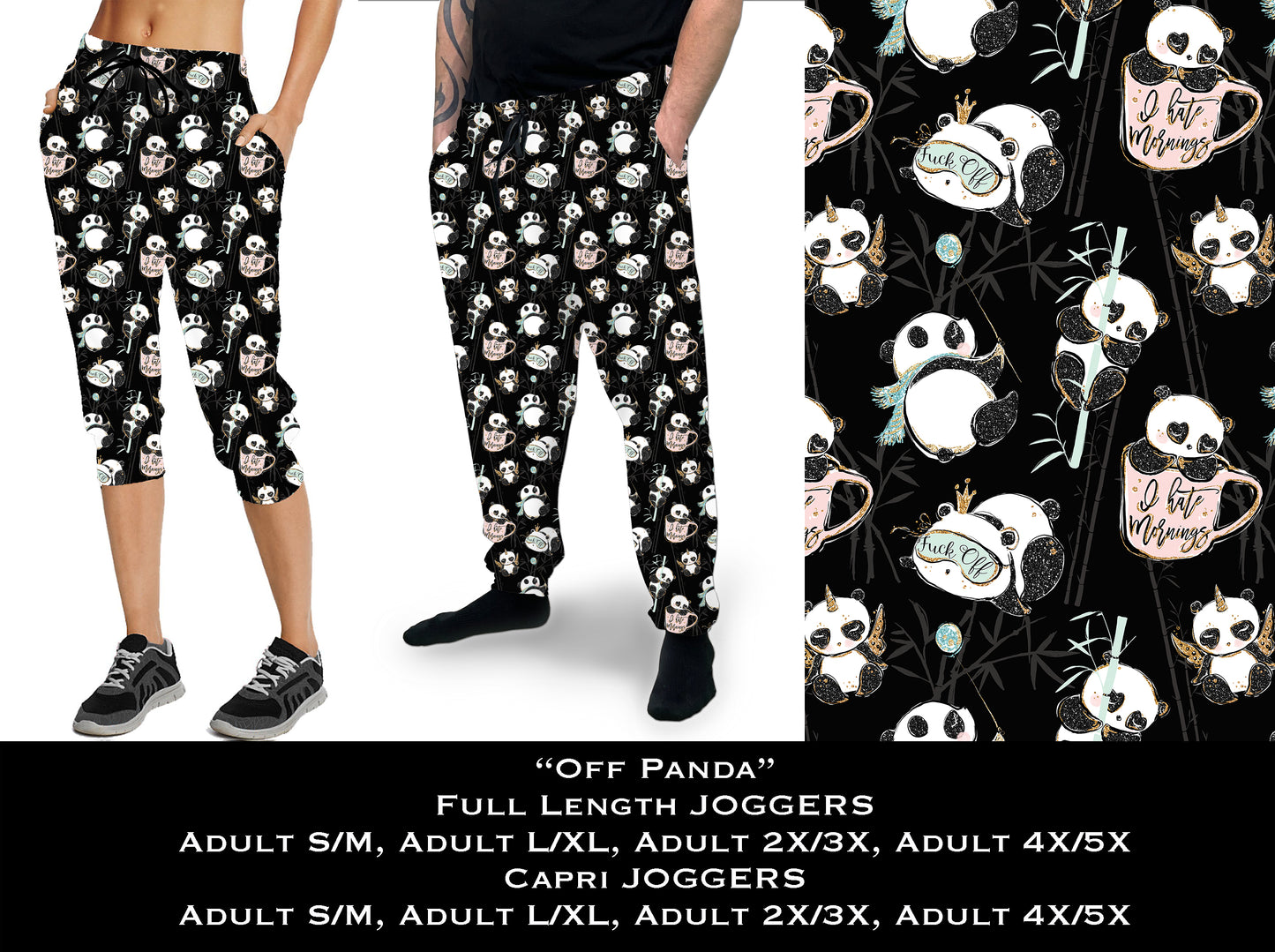 Off Panda Full & Capri Joggers