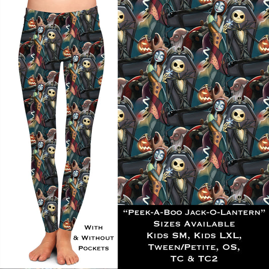 Peekaboo Jack-O-Lantern - Legging & Capri