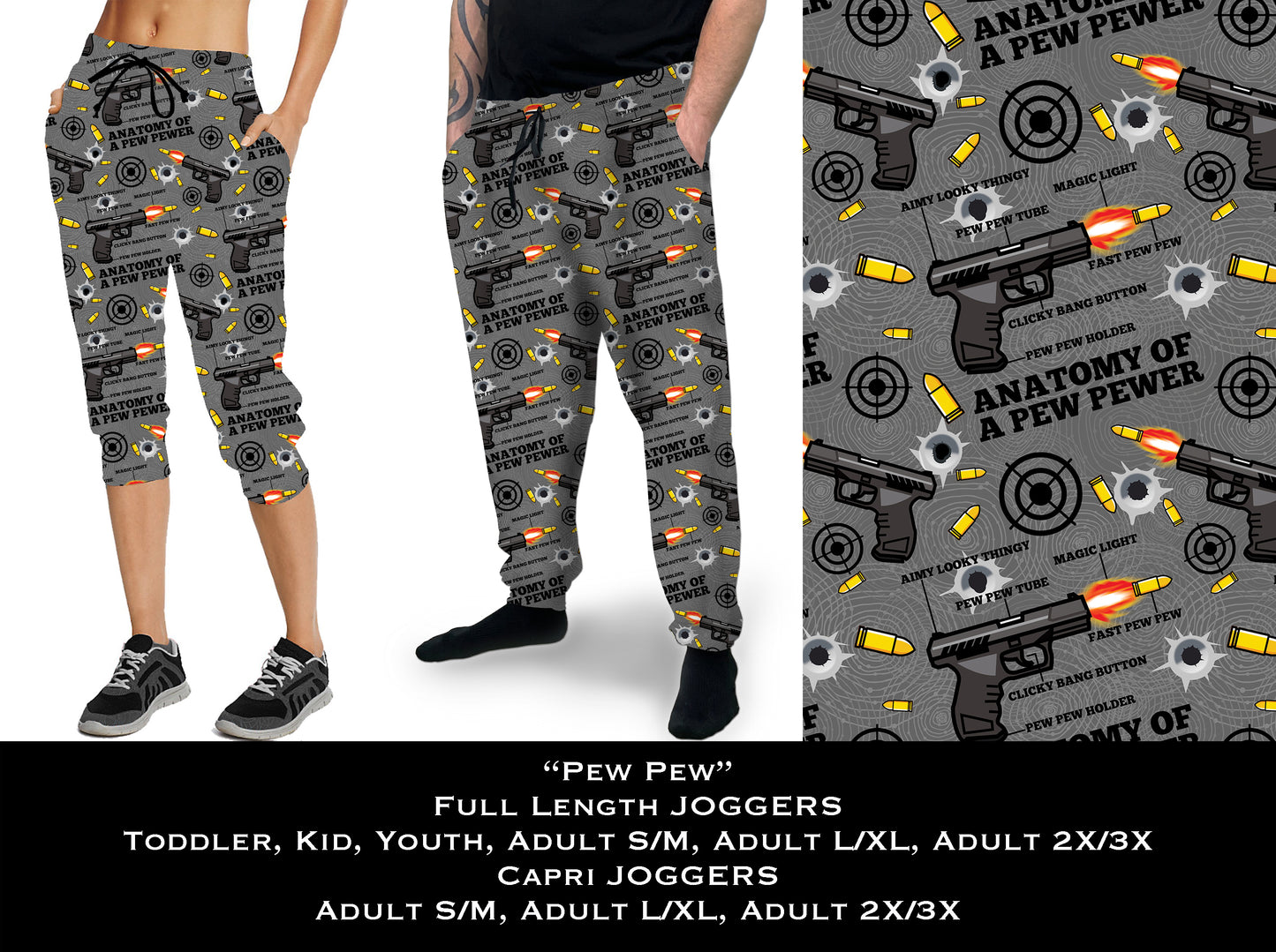 Pew Pew - Full & Capri Joggers