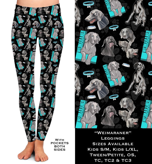 Weimaraner Leggings with Pockets