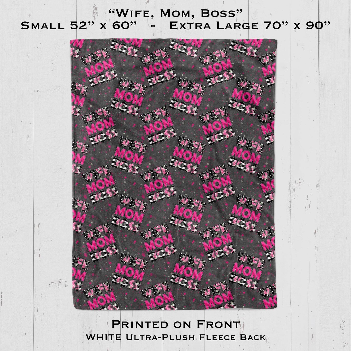 Wife Mom Boss - Blanket