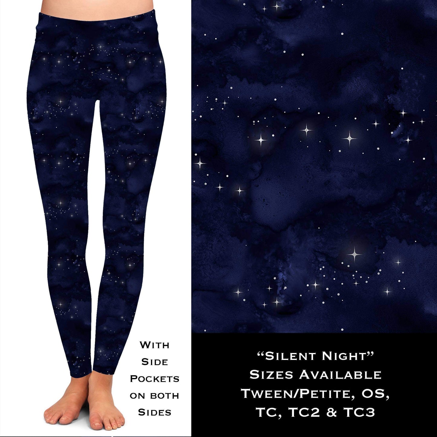 Silent Night - Leggings with Pockets