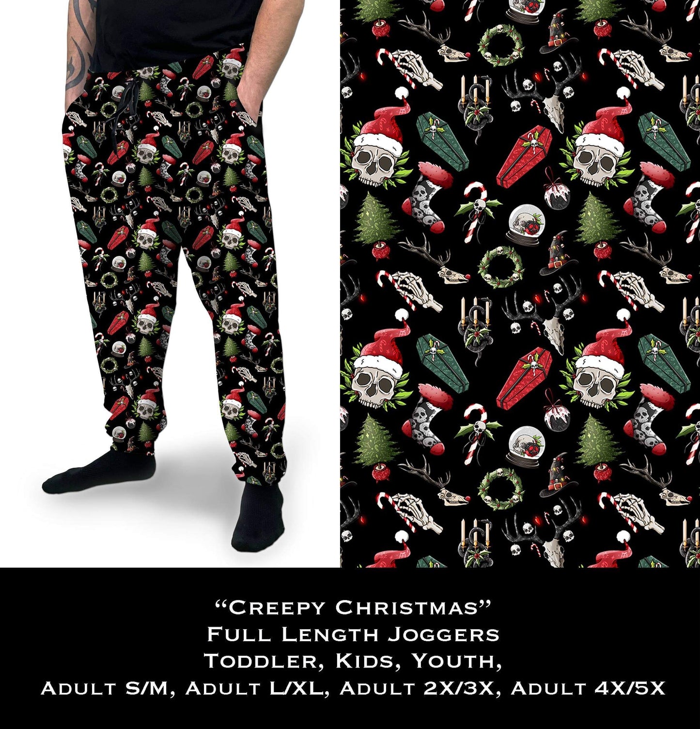 Creepy Christmas - Full Joggers