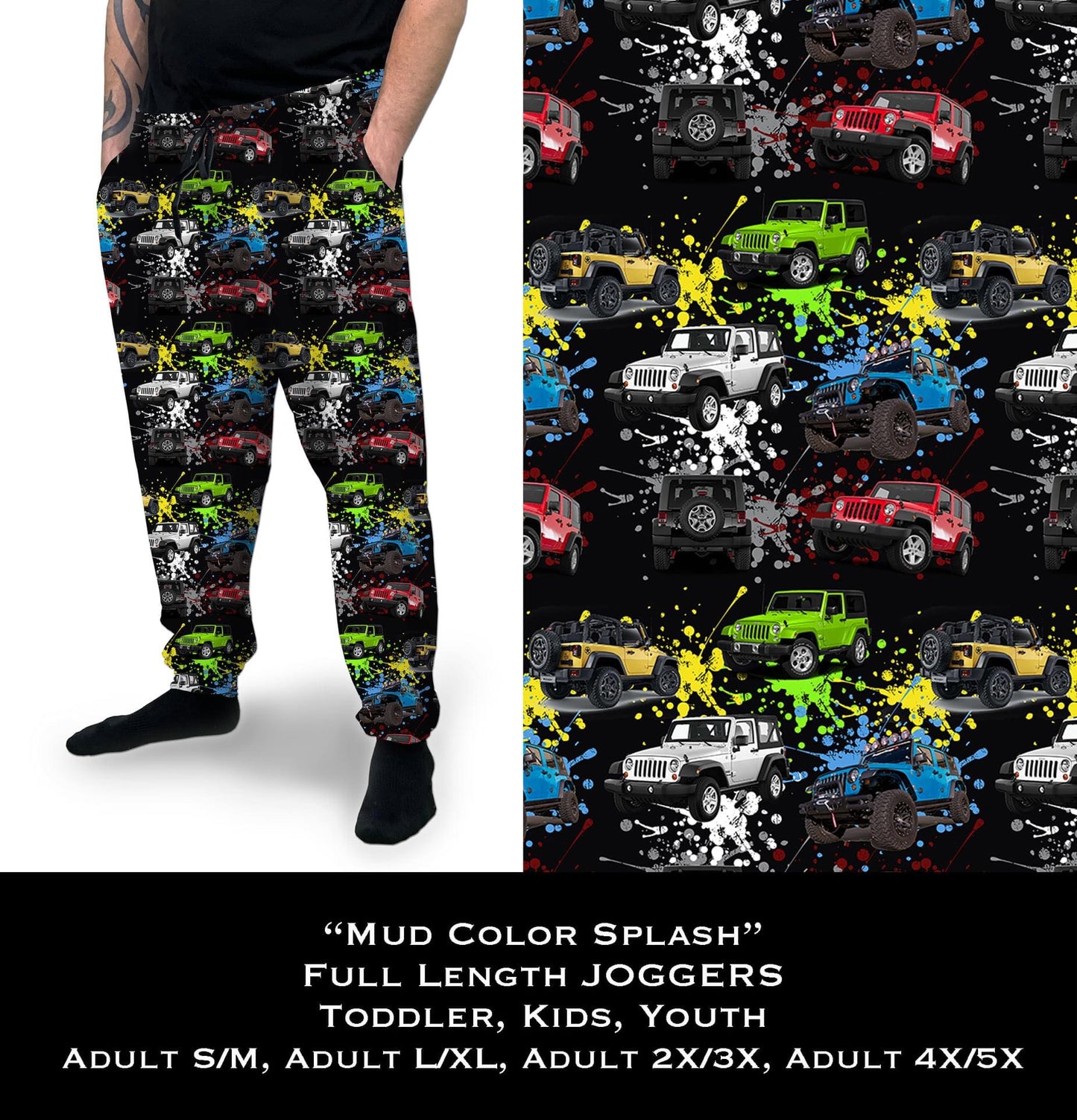 Mud Color Splash Joggers