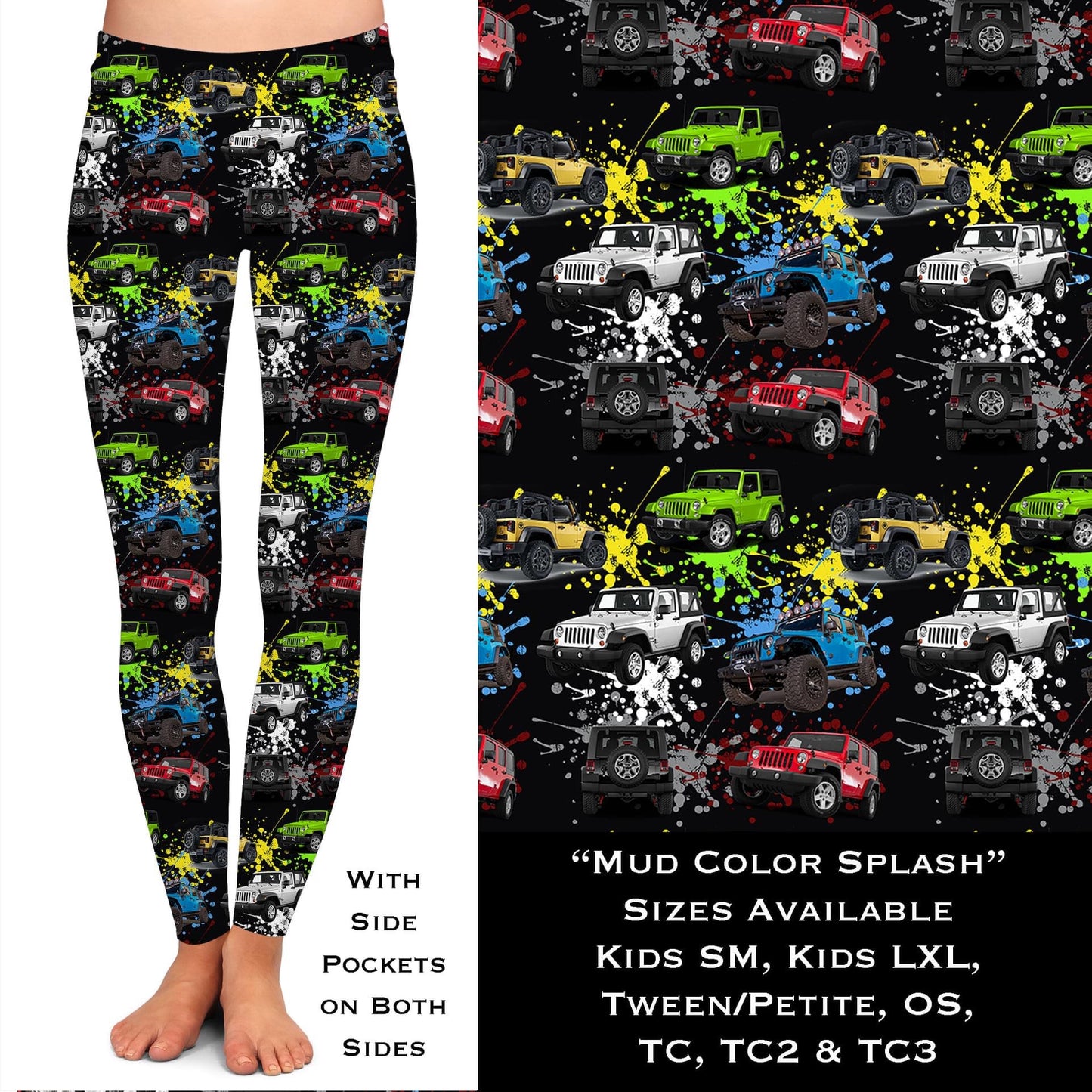 Mud Color Splash Pocket Leggings