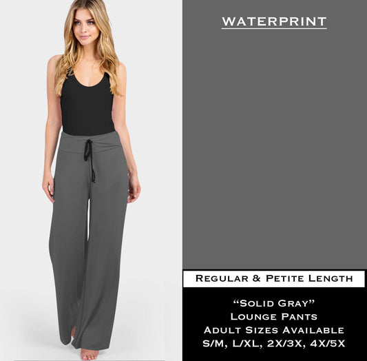 Solid Gray Lounge Pants