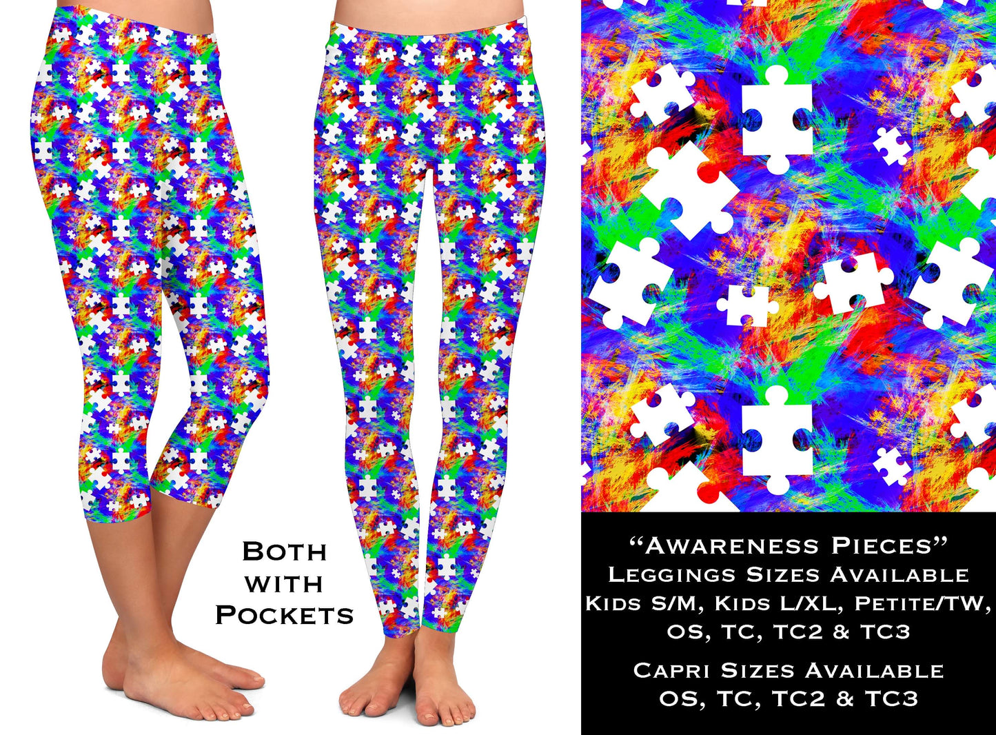 Awareness Pieces - Capris with Pockets