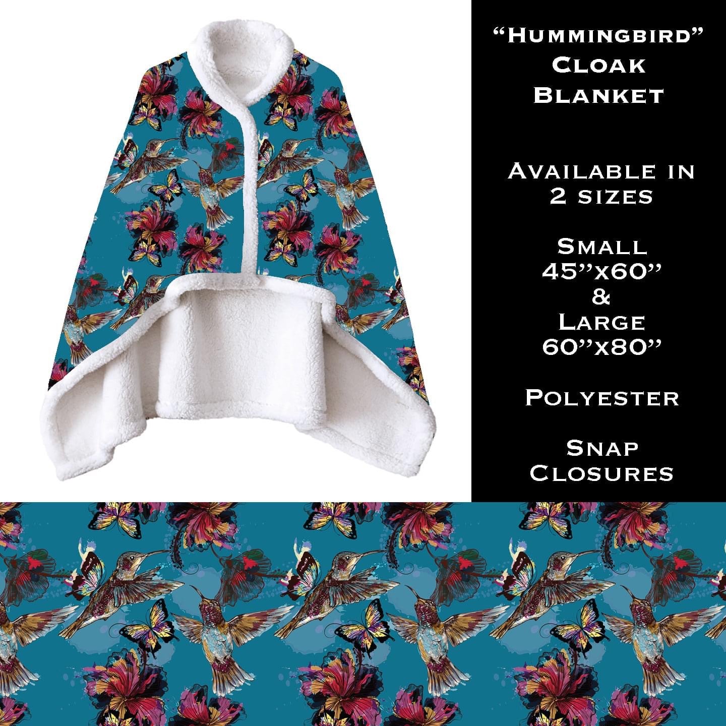 Hummingbird - Cloak Blanket