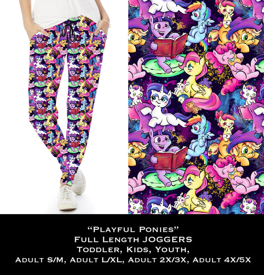 Playful Ponies - Full & Capri Joggers