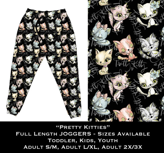 Pretty Kitties - Full & Capri Joggers