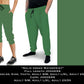 Solid Green Waterprint - Full & Capri Joggers