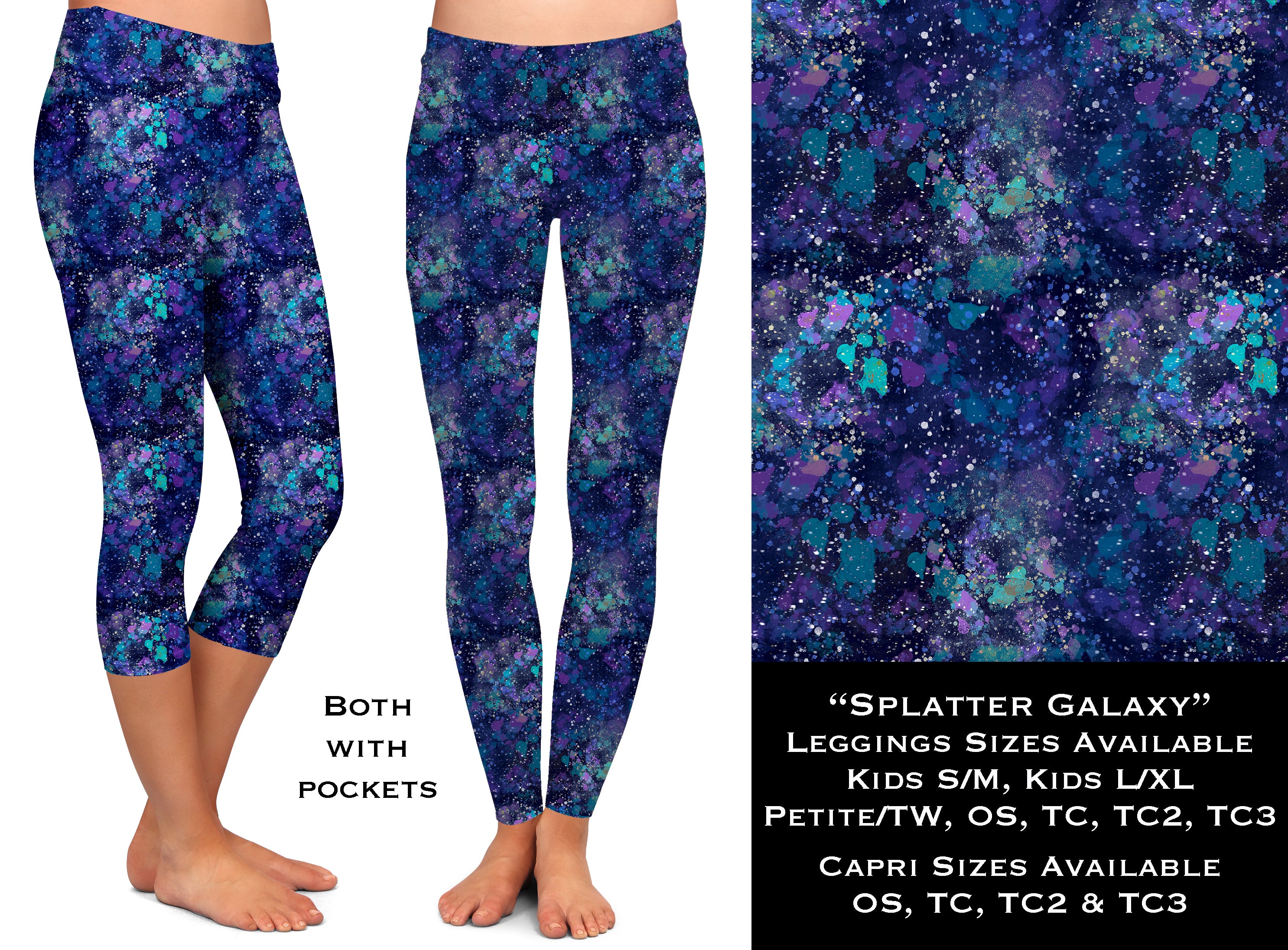 Splatter Galaxy - Legging & Capri – Warehouse