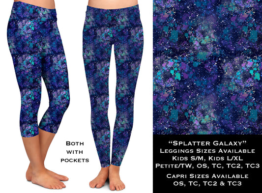 Splatter Galaxy - Legging & Capri