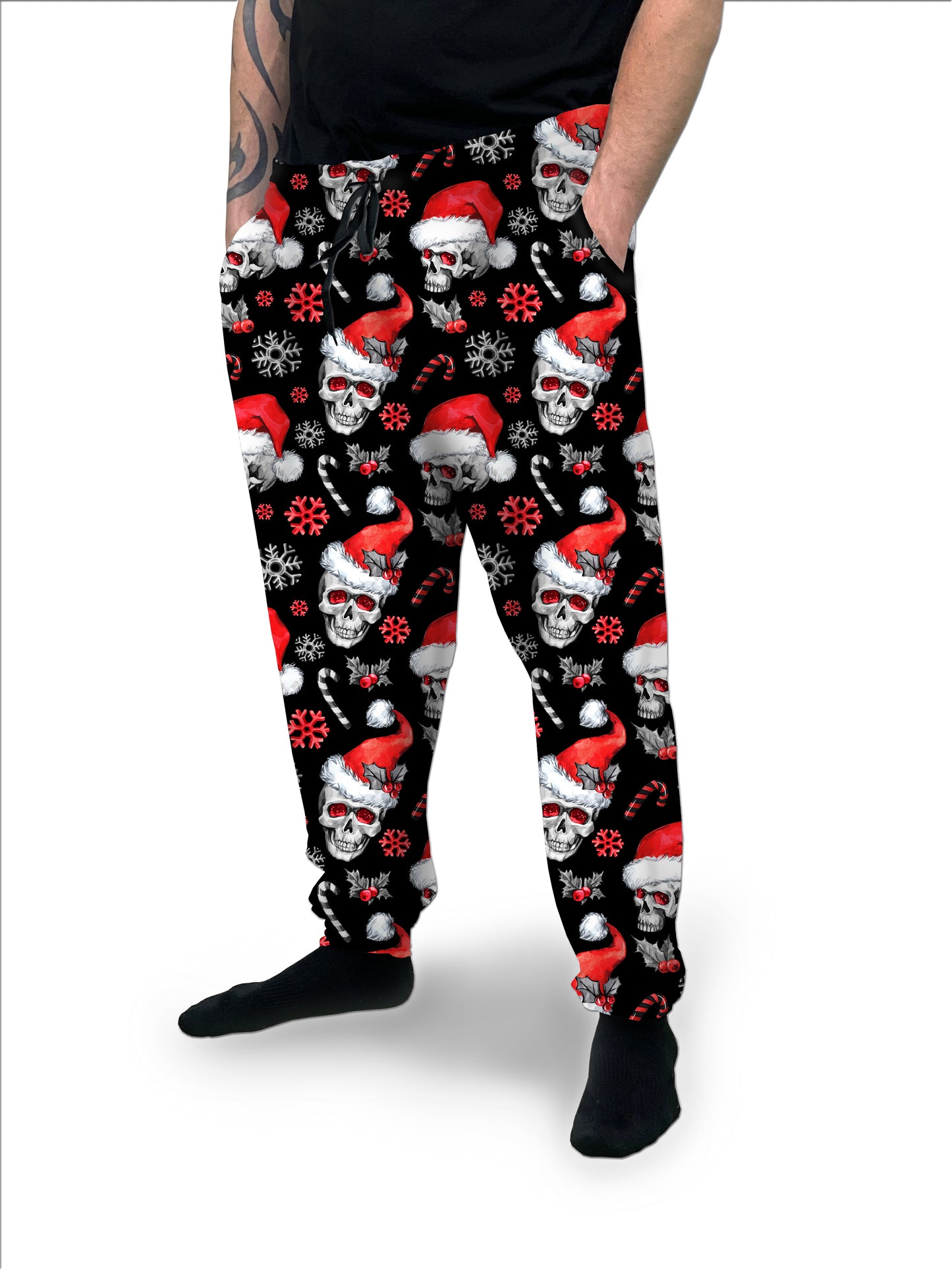 Santa Skulls - Full & Capri Joggers