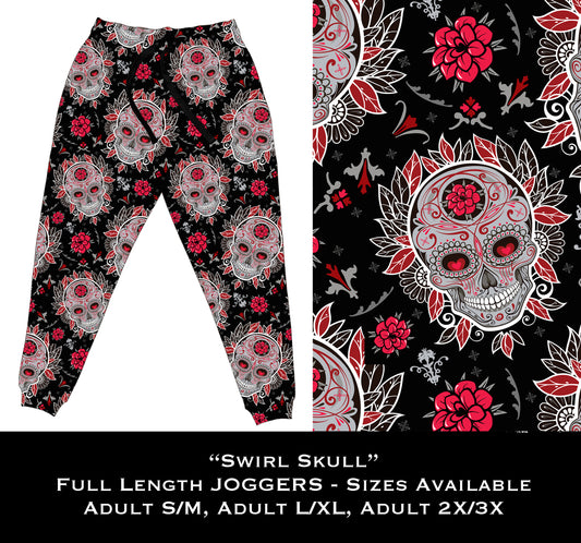 Swirl Skull - Full & Capri Joggers