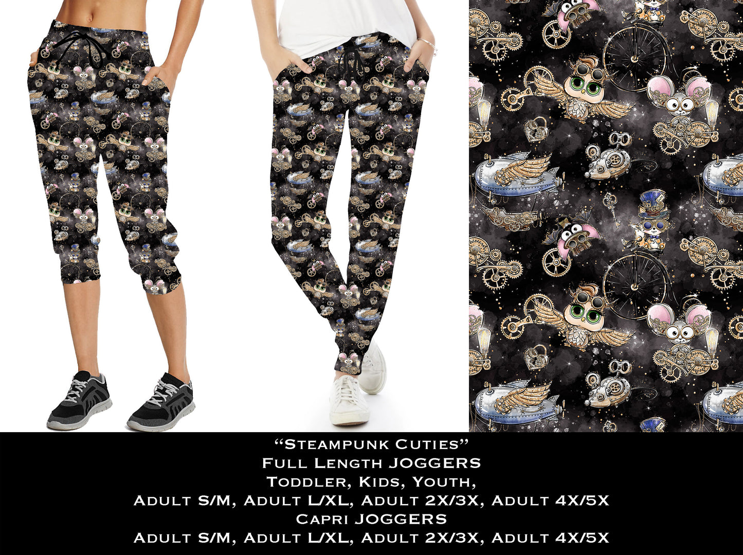 Steampunk Cuties - Full & Capri Joggers