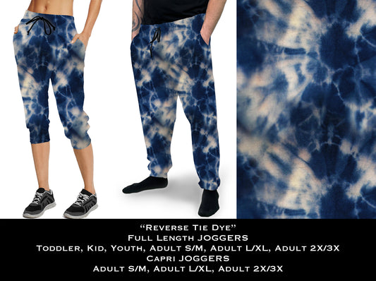 Reverse Tie Dye - Full & Capri Joggers